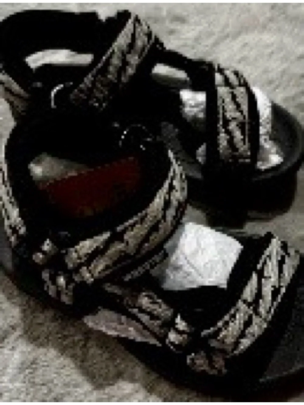 Weestep Toddler Boys Black/Gray Sandals sz 9c